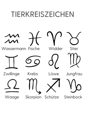 2 Plättchen Tierkreiszeichen, Zodiac Gravur Armband